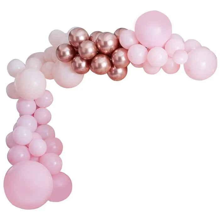 Arco di palloncini rosa