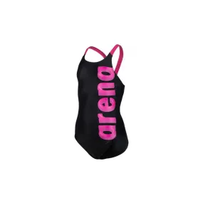 ARENA COSTUME SWIMSUIT V BACK BLU BAMBINA