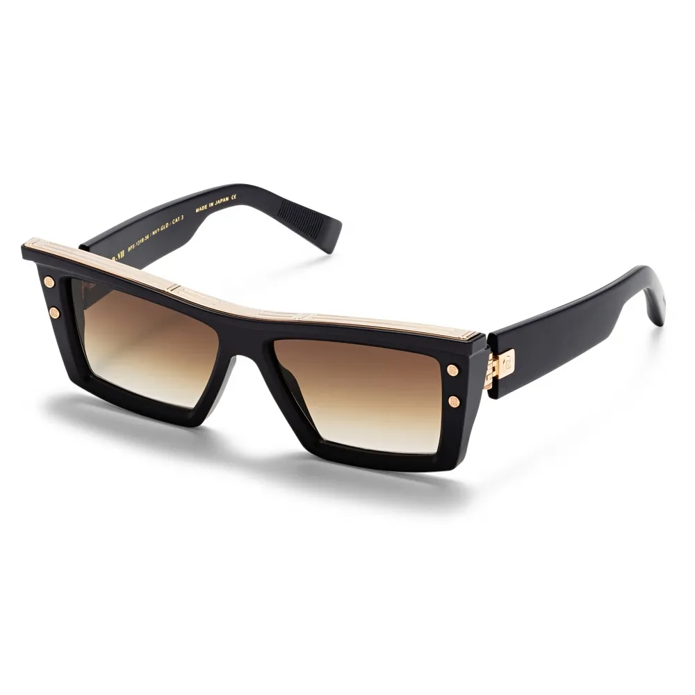 Balmain - Occhiali da Sole B-VII in Acetato - Marrone - Balmain Eyewear