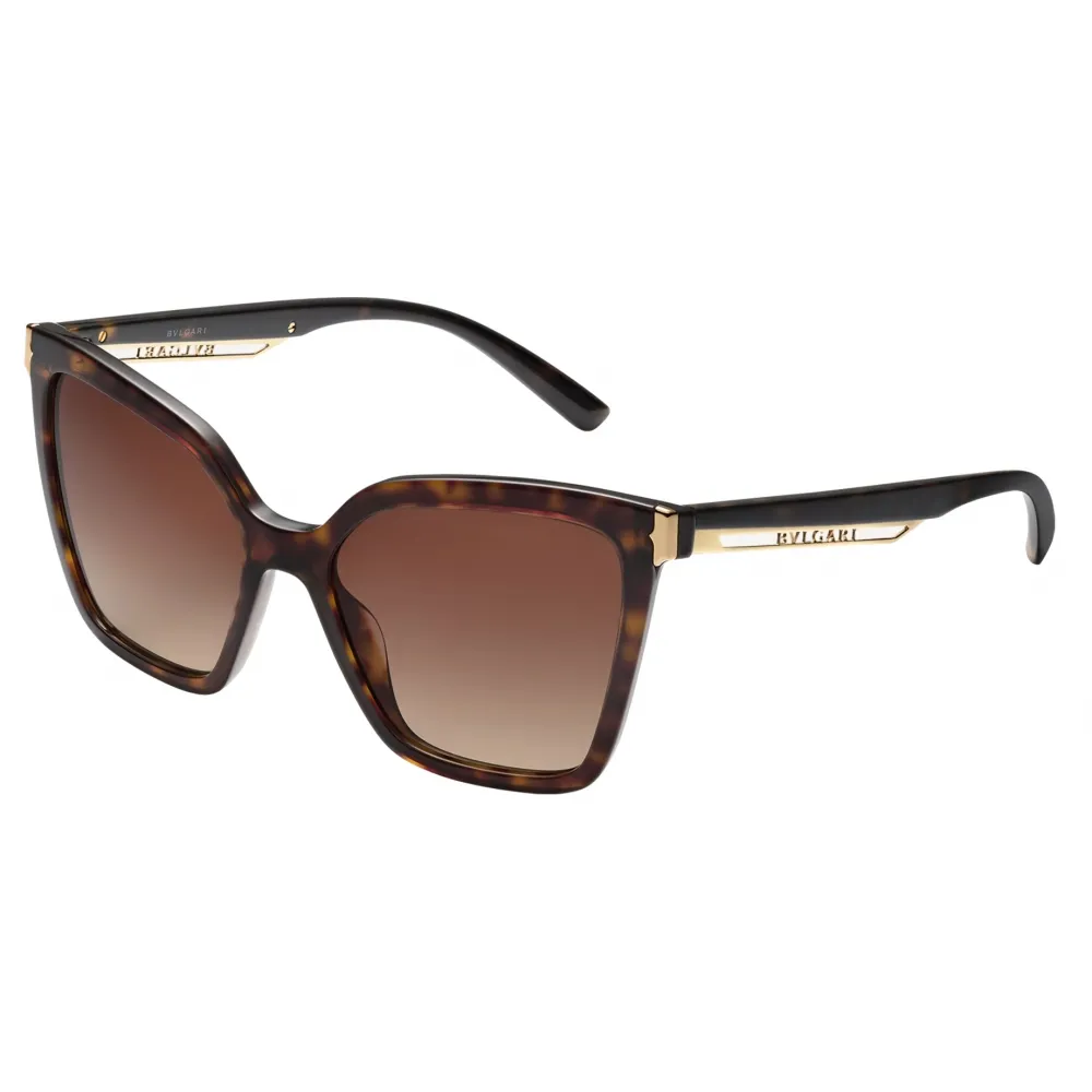 Bulgari - B.Zero1 - Occhiali da Sole B.Zero1 "Downtown" Cat Eye in Acetato - Marrone - B.Zero1 Collection - Occhiali d
