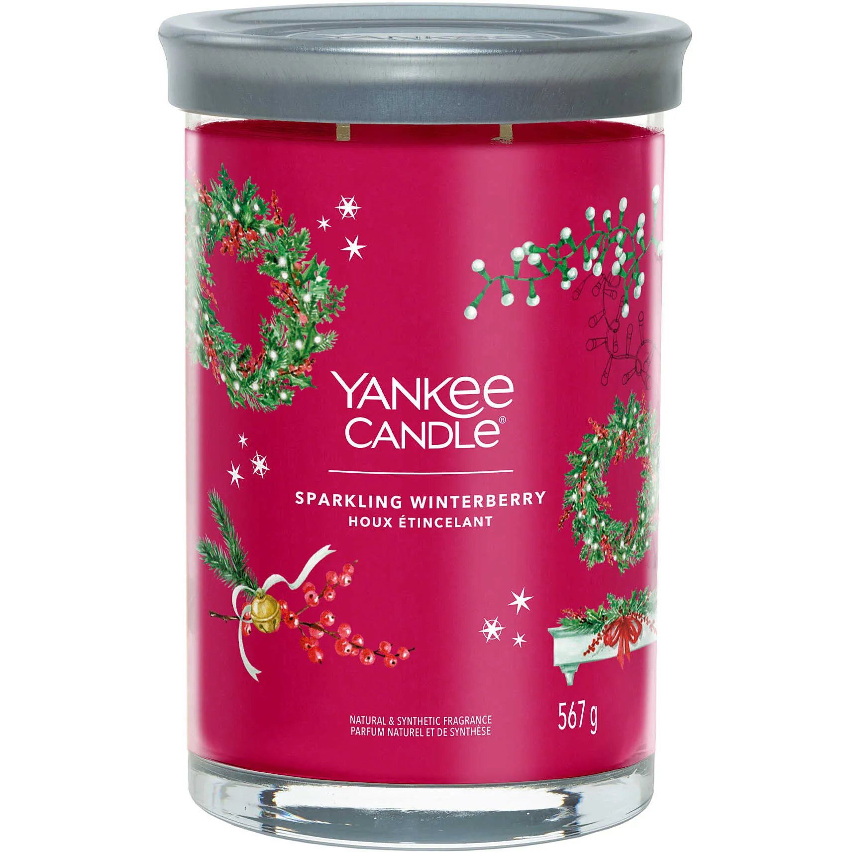 Candela Yankee Candle Grande, Tumbler Signature colore Rosa