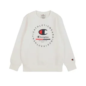 Champion felpa girocollo da bambino 306838 WW001 bianco