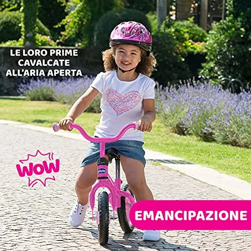 Chicco Pink Arrow Bicicletta Senza Pedali, Bici Senza Pedali Balance Bike per l'Equilibrio, con Manubrio e Sellino Regolabili, M