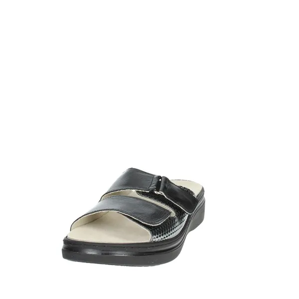 Cinzia Soft  CIABATTE BASSE MZ108 NERO/GRIGIO