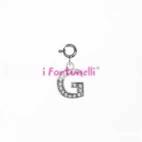 Ciondolo I Fortunelli Lettera G Bianco - Cilg01