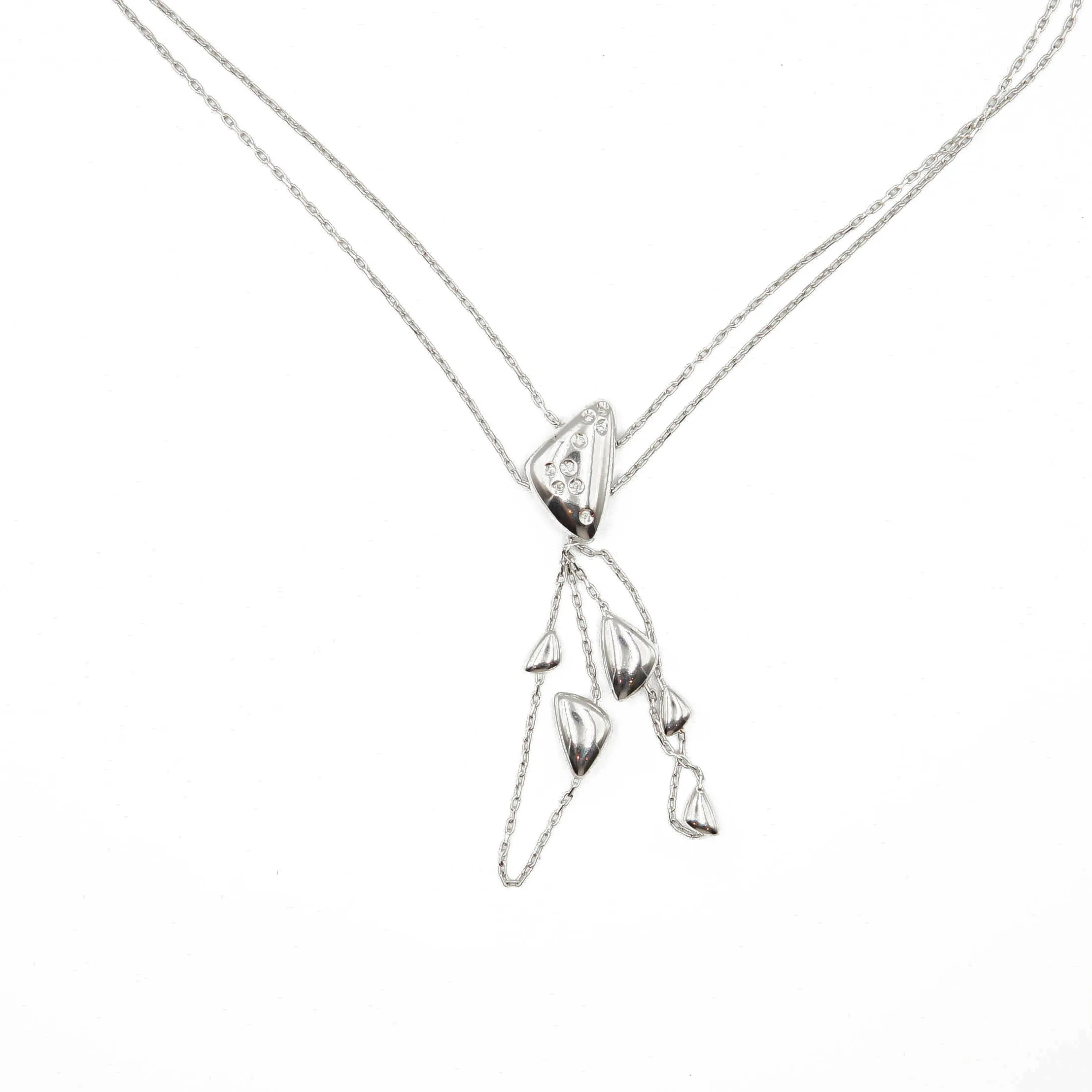 Collana Miluna Oro Bianco