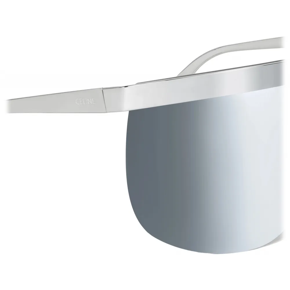 Céline - Occhiali da Sole Celine Moon in Metallo  con Lenti Specchiate - Argento - Occhiali da Sole - Céline Eyewear