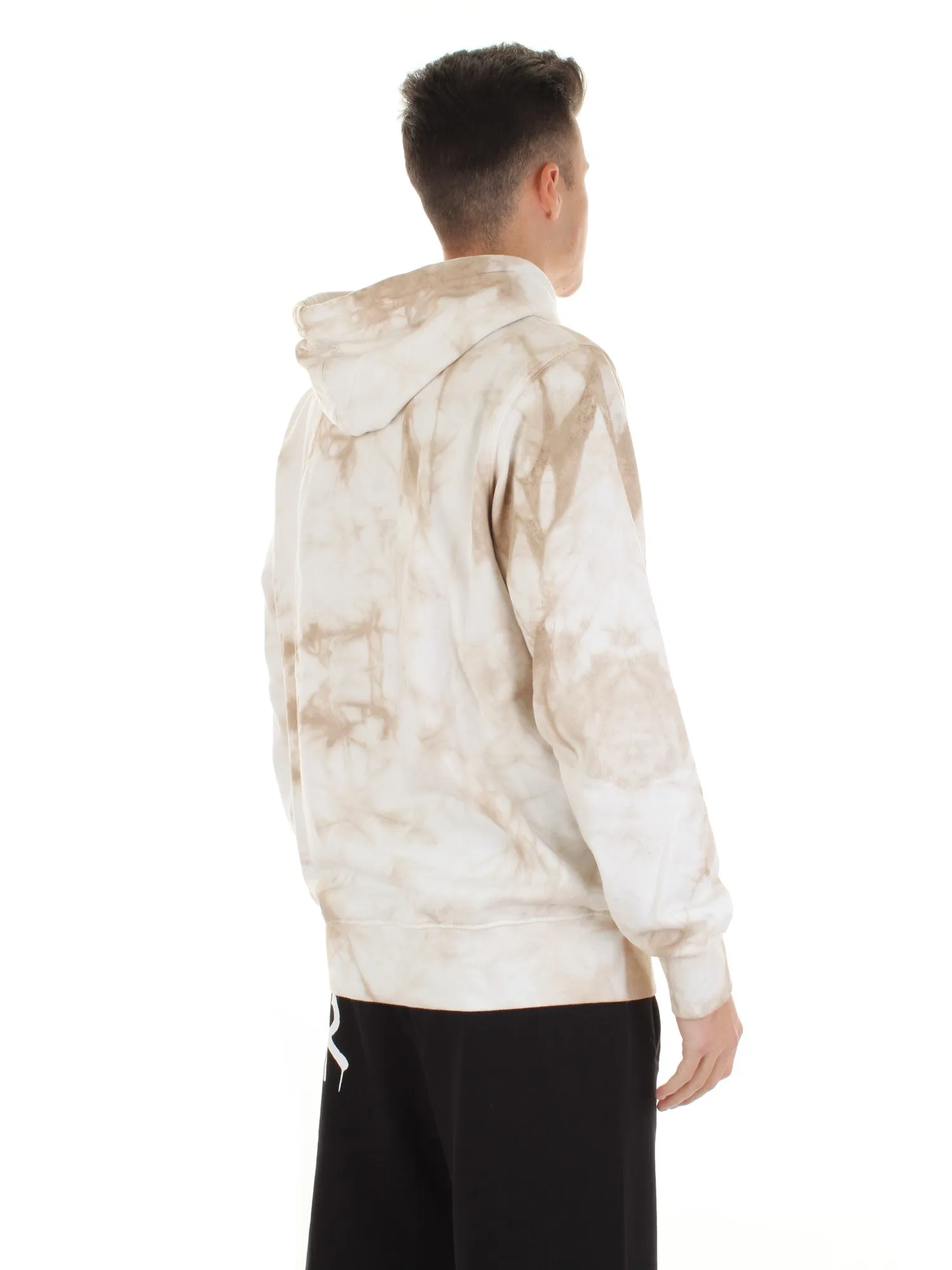 DISCLAIMER felpa tie-dye con logo NFL BEIGE
