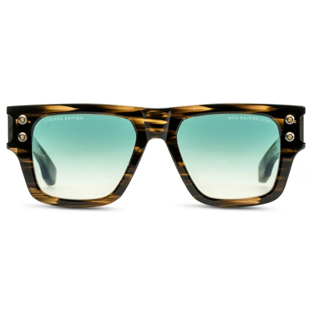 DITA - Emitter-One Limited Edition - Legname Bruciato Turchese Scuro - DTS418 - Occhiali da Sole - DITA Eyewear