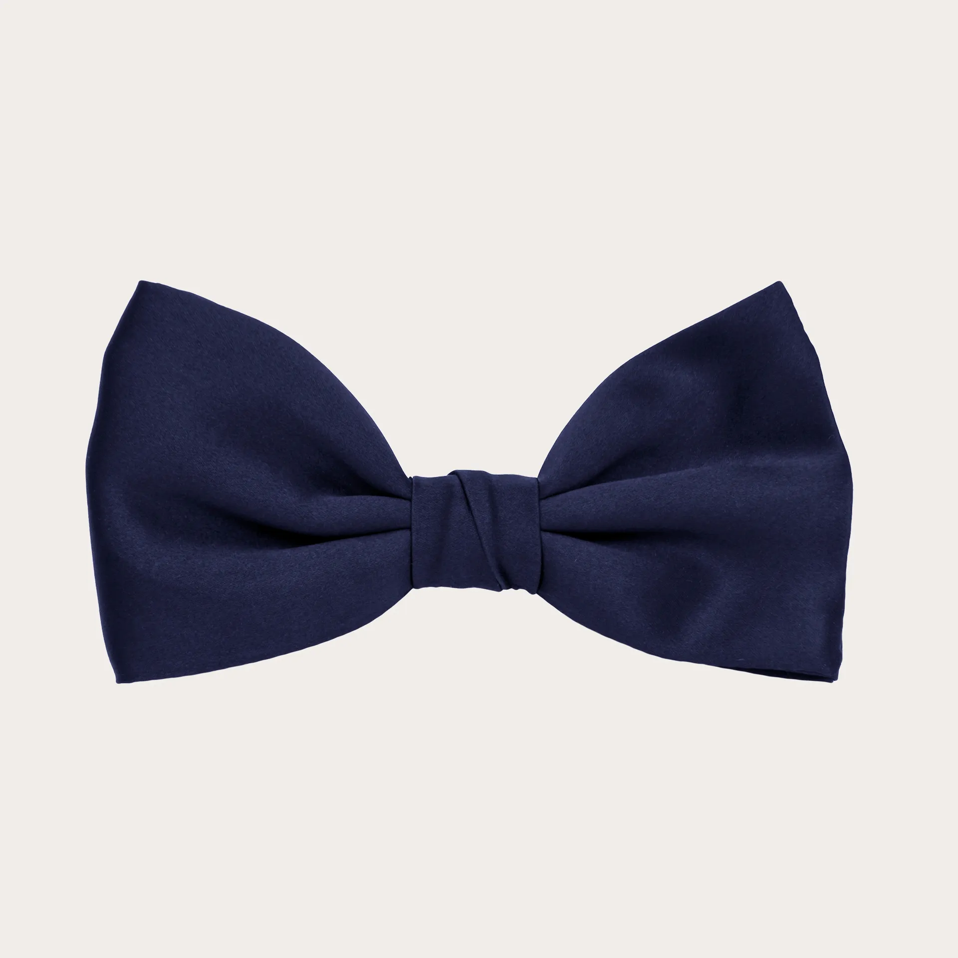 Elegante set di bretelle a Y e papillon in raso, blu