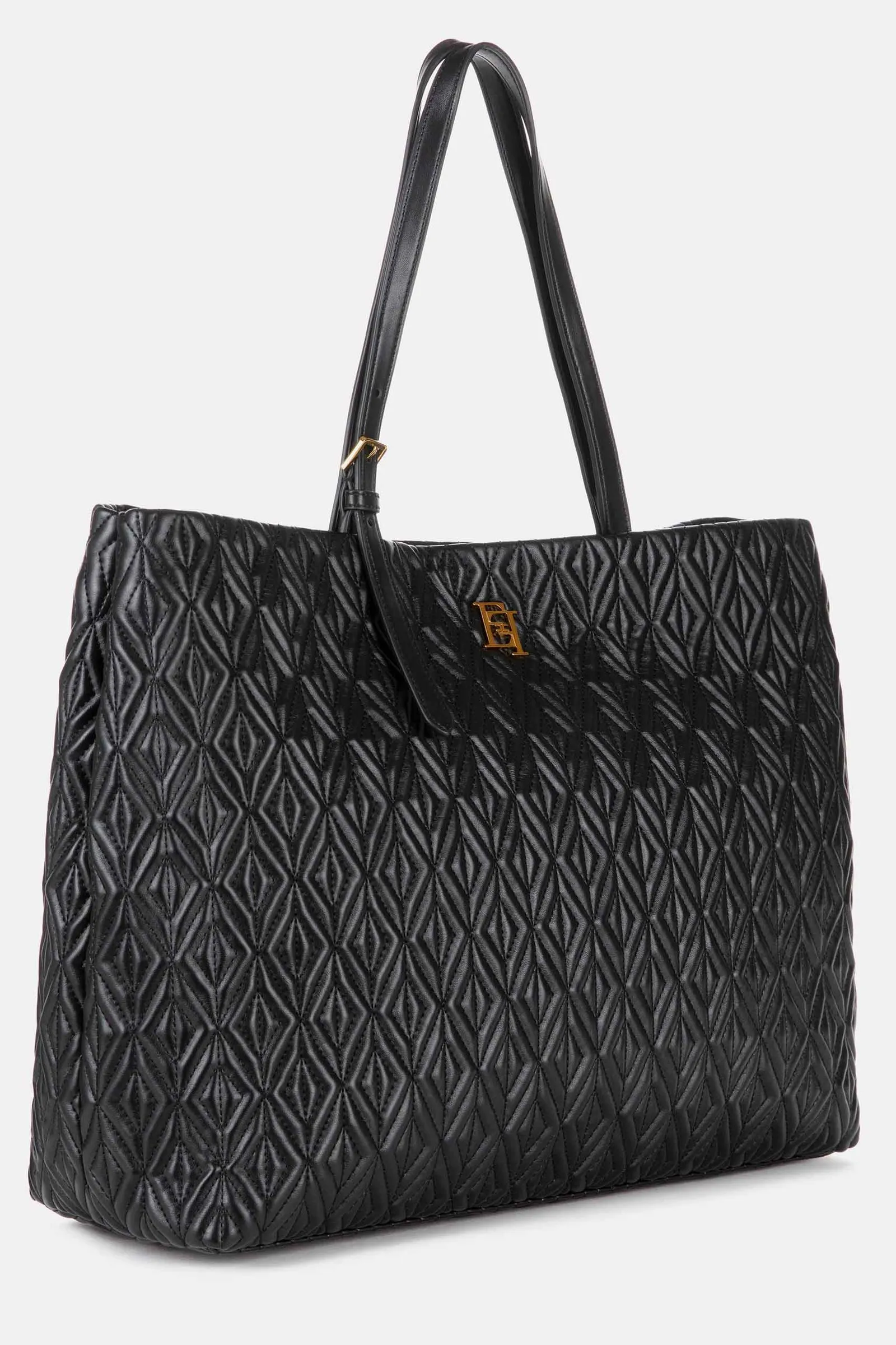 ELISABETTA FRANCHI shopper grande motivo rombi