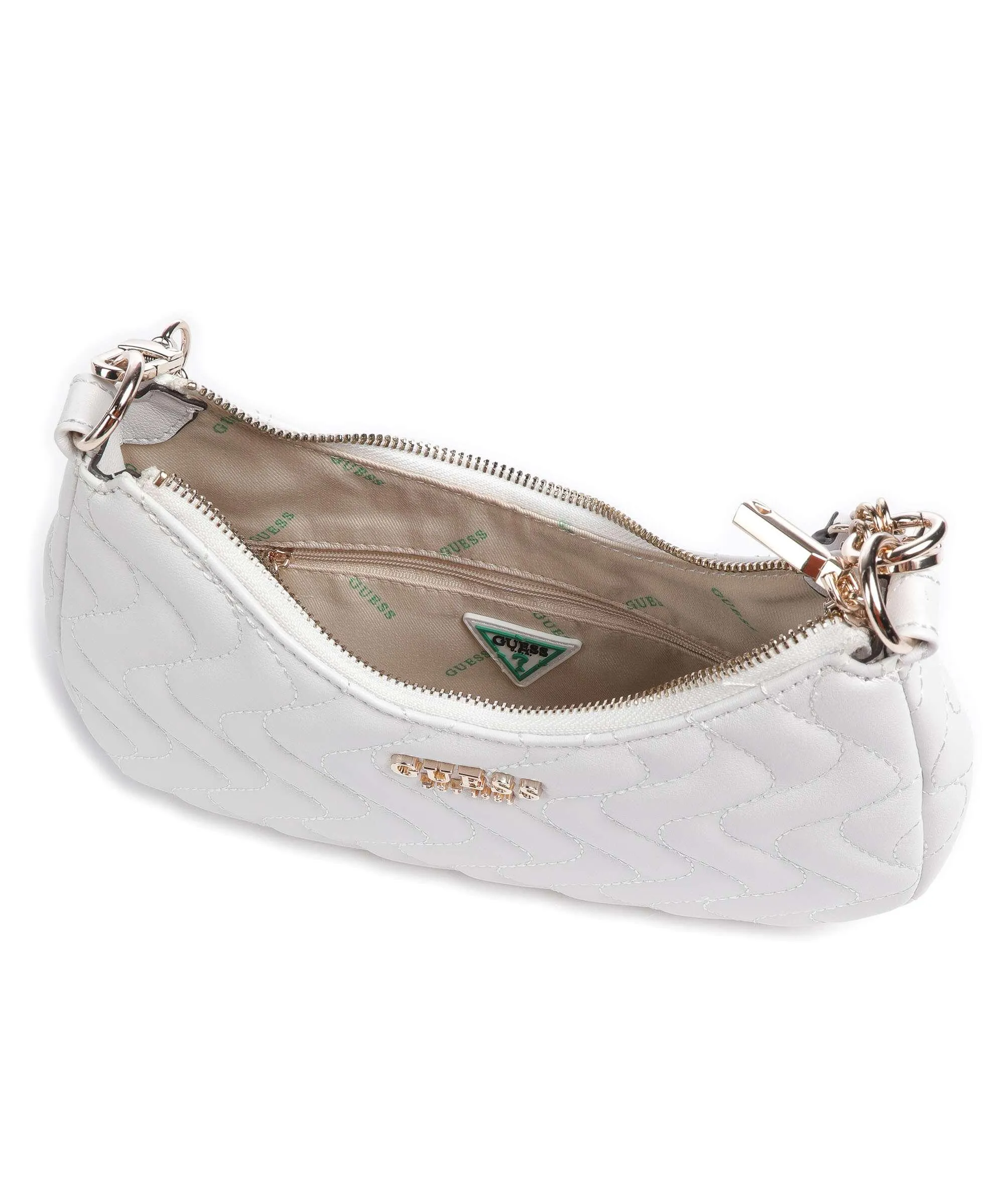  Guess Mai Eco Borsa a tracolla pelle sintetica bianco  