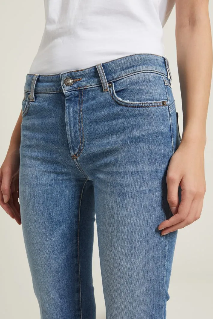 Jeans flare cropped