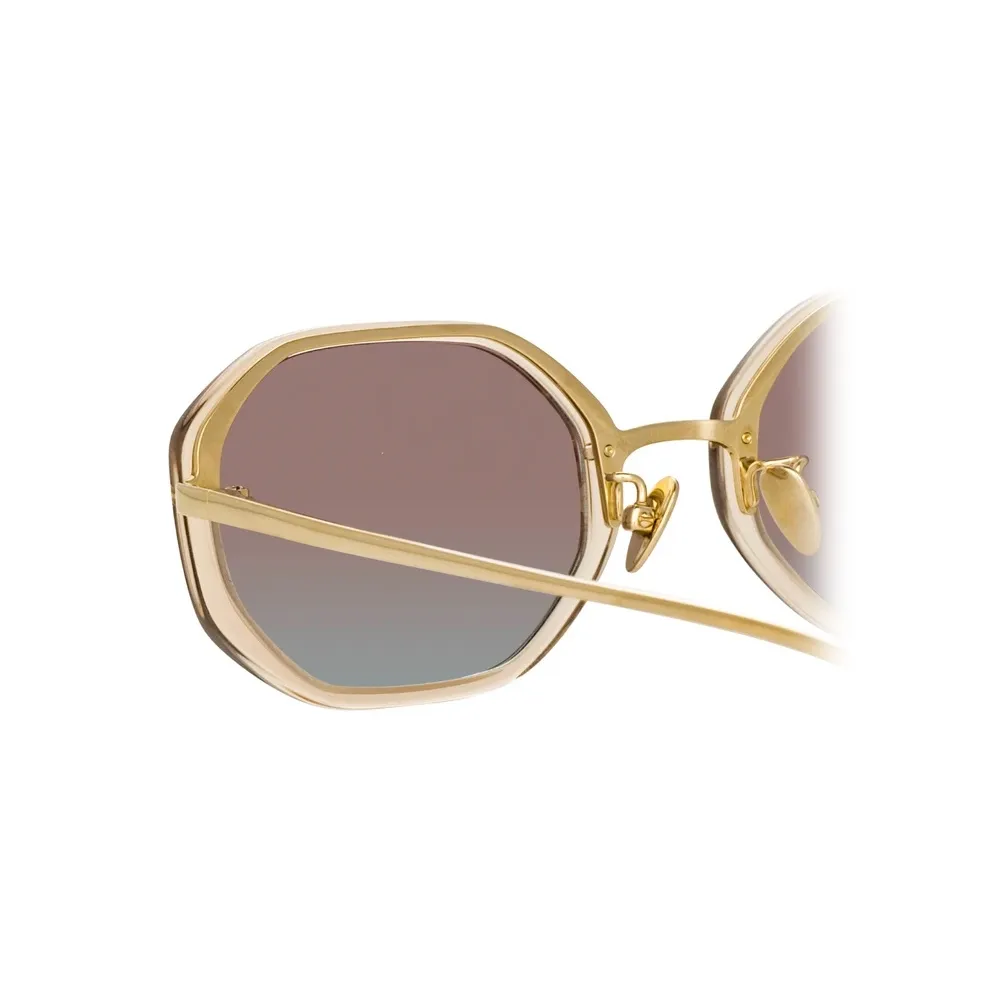 Linda Farrow - Occhiali da Sole Angolare Tyler in Cenere - LFL1084C3SUN - Linda Farrow Eyewear