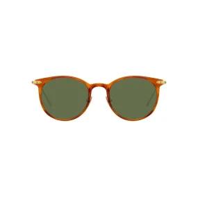 Linda Farrow - Occhiali da Sole D-Frame Linear Childs A C13 in Casetto - LF03AC13SUN - Linda Farrow Eyewear