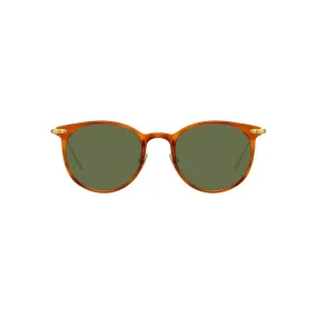 Linda Farrow - Occhiali da Sole D-Frame Linear Childs C13 in Casetto - LF03C13SUN - Linda Farrow Eyewear