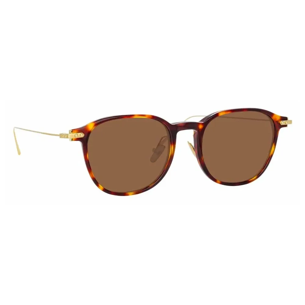 Linda Farrow - Occhiali da Sole D-Frame Linear Meier A C10 in Tartaruga - LF16AC10SUN - Linda Farrow Eyewear