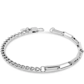 LIU JO Bracciale da uomo in acciaio a catena LiuJo