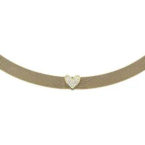 LIUJO Collana choker Liu Jo in acciaio gold con cuore