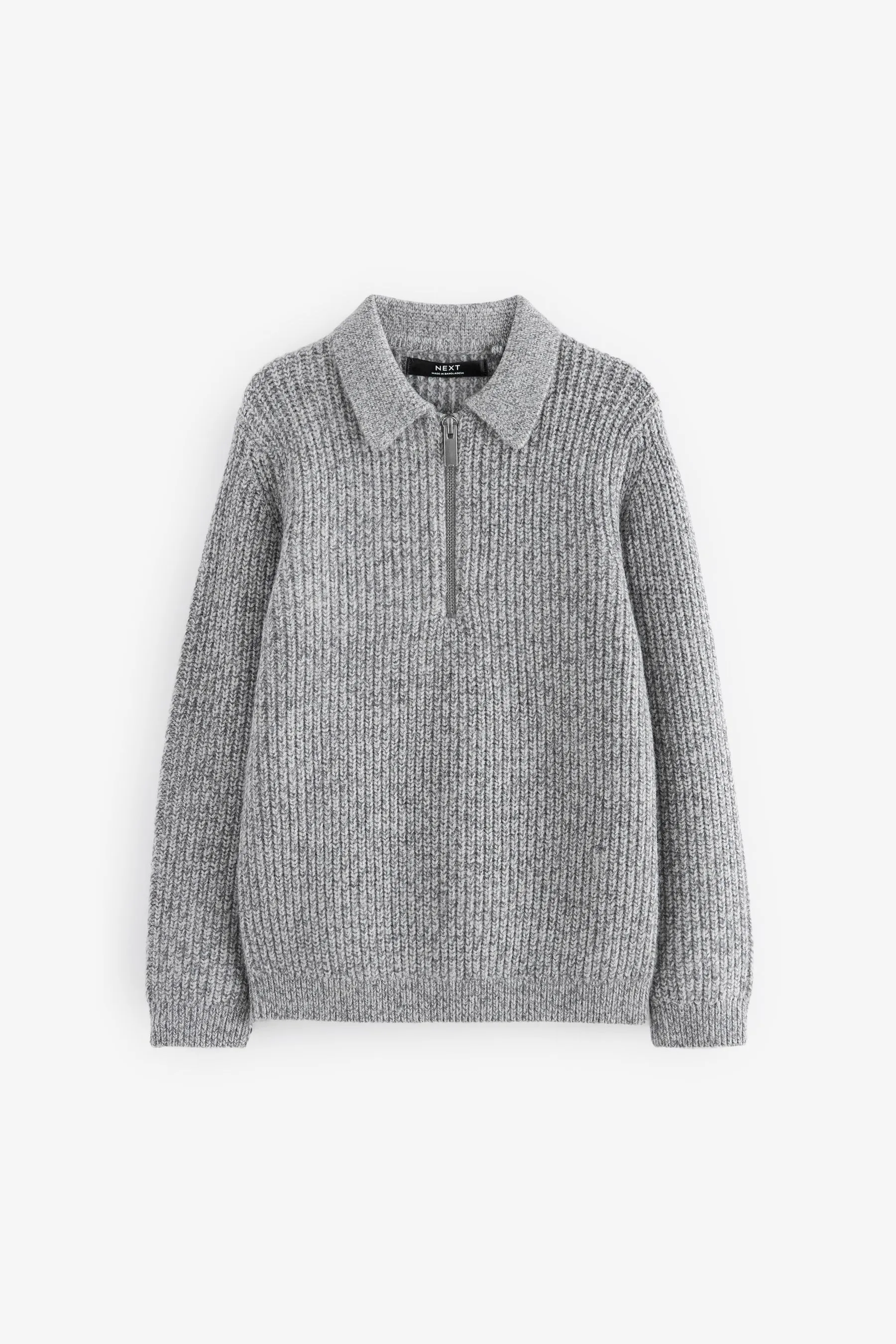 Long Sleeve Zip Neck Polo Shirt (3-16yrs)    