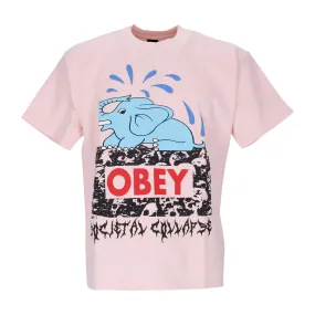 Maglietta Uomo Societal Collapse Heavyweight Tee Pink Clay