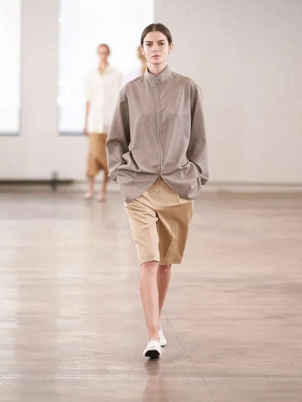 Marco high-rise twill shorts