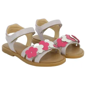 NeroGiardini  Sandalo lilla con fiori 