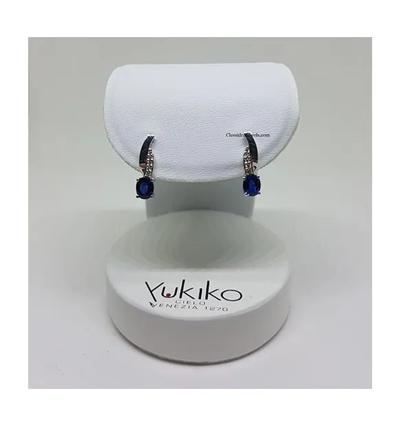 Orecchini Yukiko zaffiro in oro bianco erd1352y