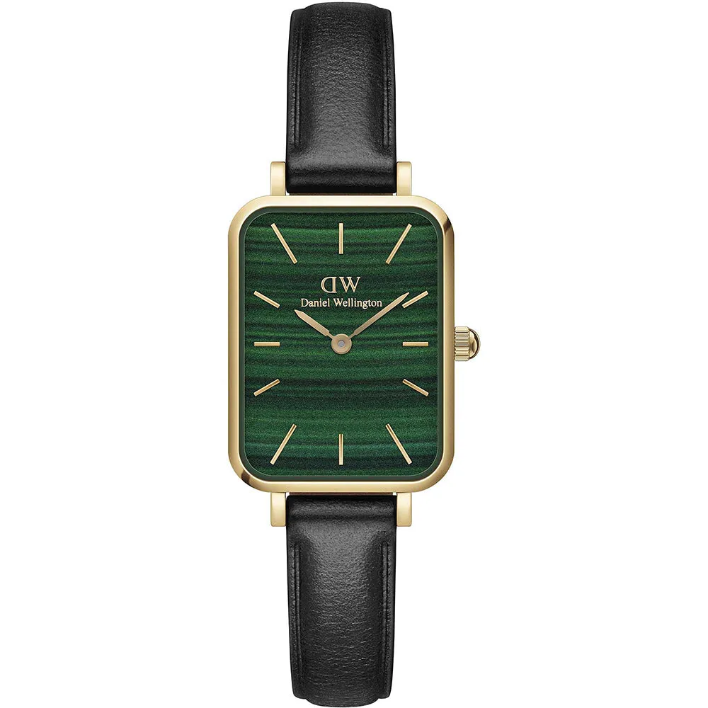 Orologio Donna Quadro Pressed Sheffield Gold Verde Daniel Wellington