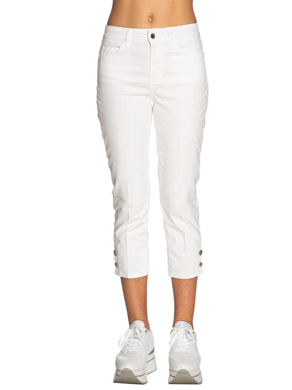 Pantaloni classy cropped