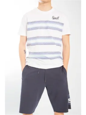 RUSSEL ATHLETIC  T-SHIRT A2-043-1 BANDED BLU