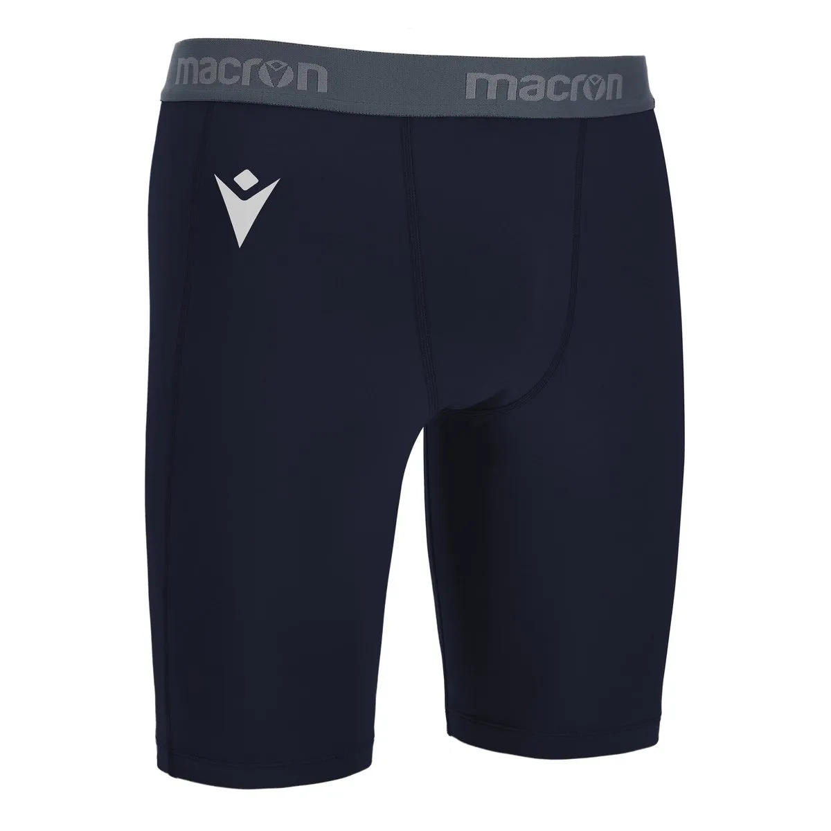 Scaldamuscoli Bermuda Macron Oak Short Undershort Training Elasticizzato Blu