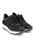 Sneakers Ruco Line AGILE AUDREY in pelle e tessuto nero