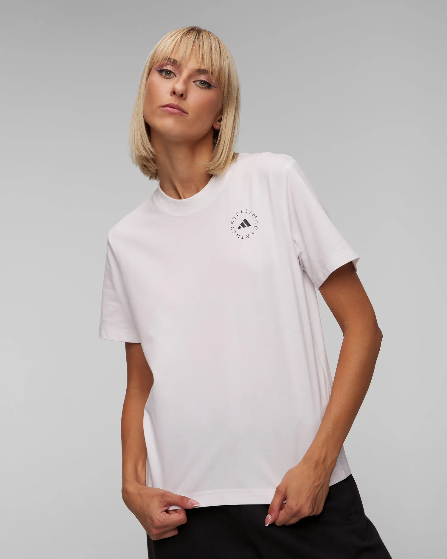 T-shirt bianca da donna Adidas by Stella McCartney HR9167-white