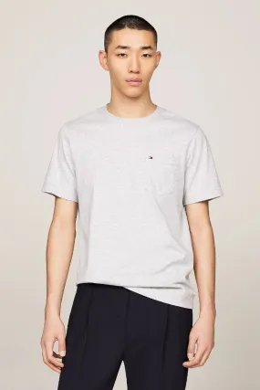 T-shirt con tasca applicata uomo Grigio
