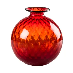 Vaso Venini Balloton Rosso Medio 20,5 cm 100.18